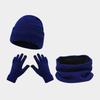 Acrylic Winter Scarf Hat Gloves Set For Skiing And Outdoor Cold Weather Comfort