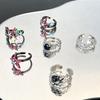 Dark Spider Dopamine Star Open Ring Cold Wind Personality Advanced Sense Index Finger Ring