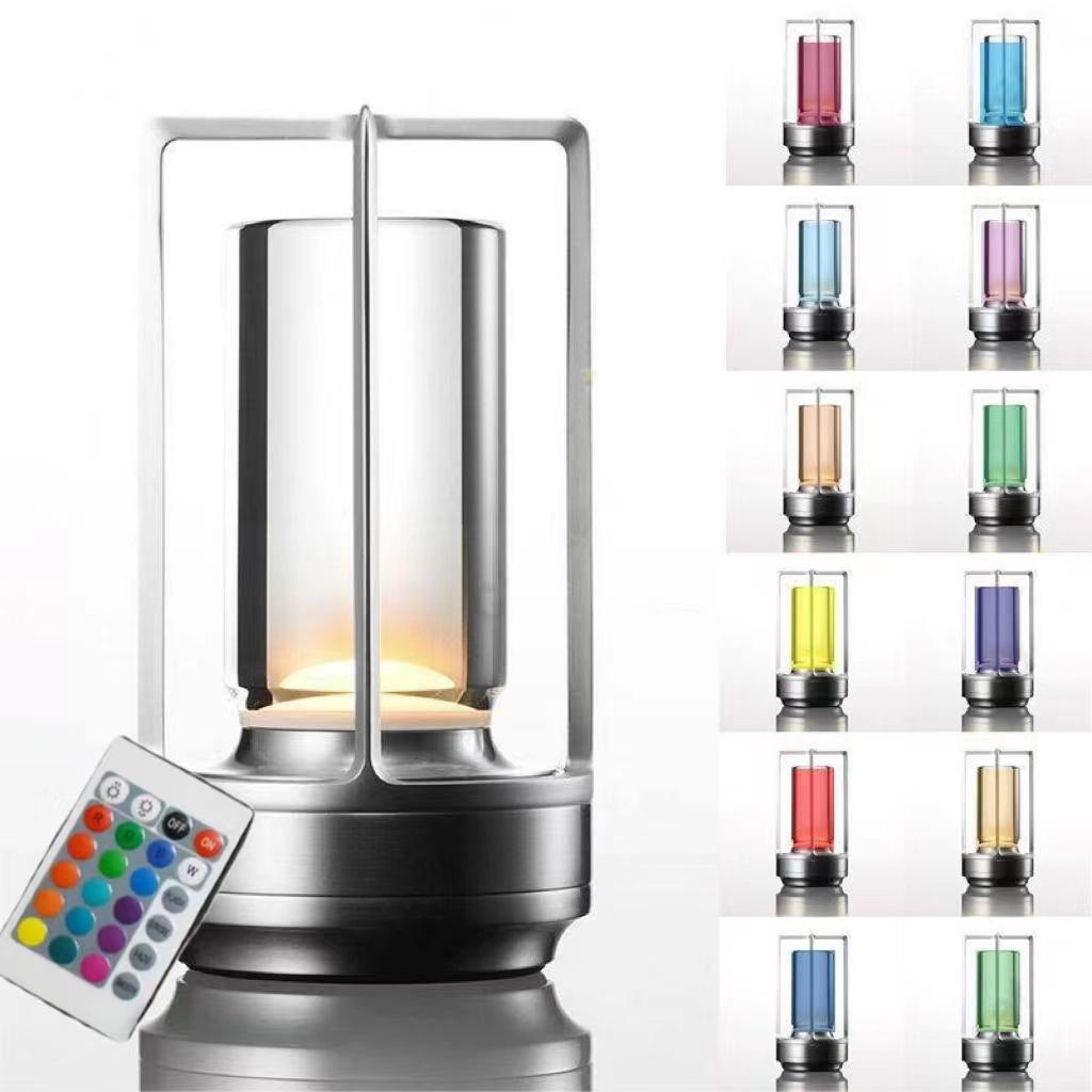 Cross Rechargeable Table Lamp 2000 Mah Desktop Night Light Touch Atmosphere Light USB Camping Light Outdoor Home