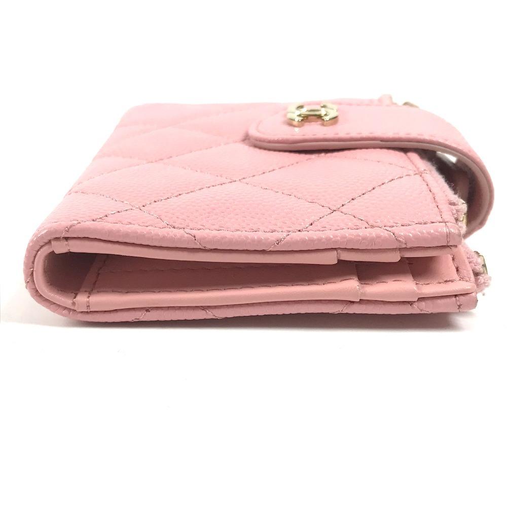 Chanel AP1928 CC Logo Quilted Matelasse Double Zip Card Case Compact Wallet