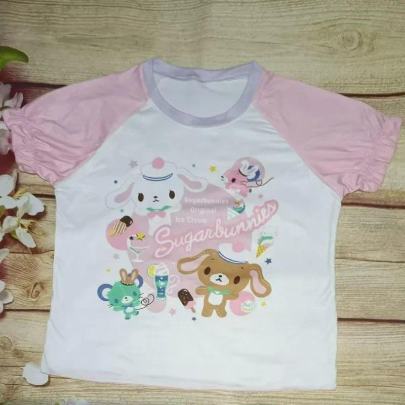 Japanse Cartoon Print Tanks Vrouwen Zomer Kawaii Schattige Strik Tanktops Feeënkant Patchwork Borduurwerk Camisoles Y2k Esthetiek