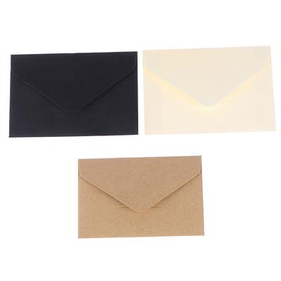 20 Pcs  Classical White Black Kraft Blank  Mini Paper Window Envelopes Wedding Invitation Envelope Gift Envelope