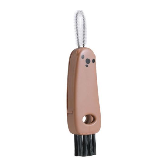 Cleaning Brush with Pointed Crevice Brush Soft Bristles Deep Reach Handle Cup Lid Straw Gap Cleaner Kitchen Tool