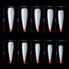 500pcs Long Coffin Stiletto Fake Nails ABS New Design Ballerina Nail Art Tips Clear/Natural Fake Nails Tips