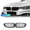 Car Front Bumper Grille Racing Grill For BMW 4 Series F32 F33 F36 M3 F80 M4 F82 12-18 Dual-Slat Glossy Black Accessories