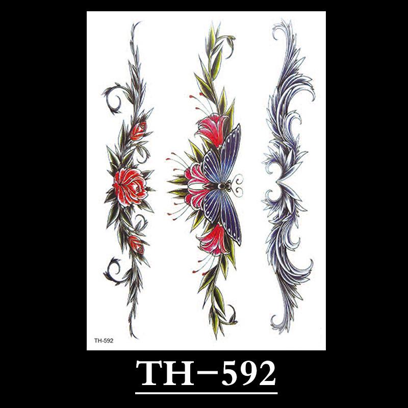 Flower Tattoo Sticker, Small Flower Tattoo Sticker, Tattoo Sticker Waterproof And Sweat-Proof Tattoo