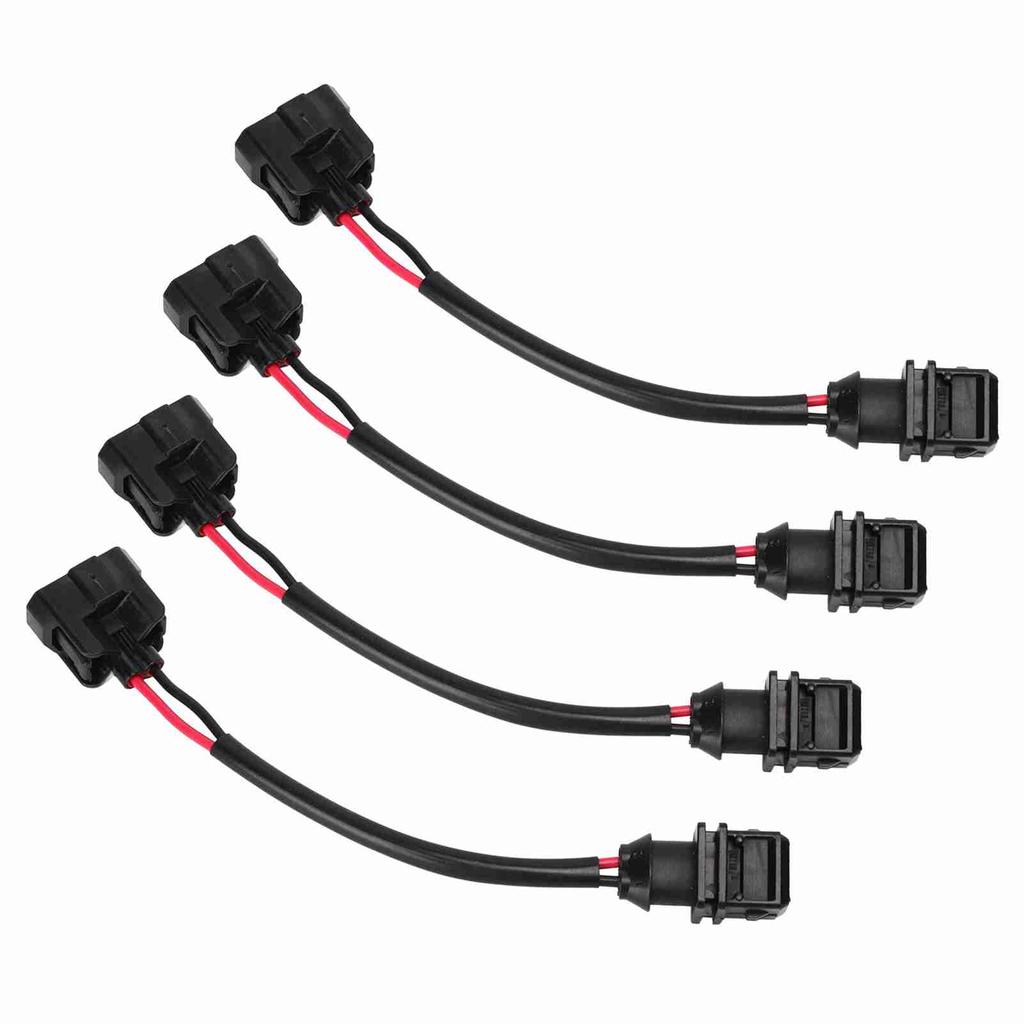 4PCS Fuel Injector Conversion Harness OBD1 to OBD2 Replacement For Acura Integra 199?1995