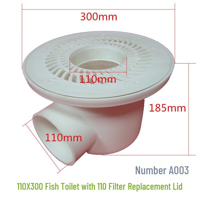 

Fish Pond Bottom Drain with 110mm Single Pipe Connection