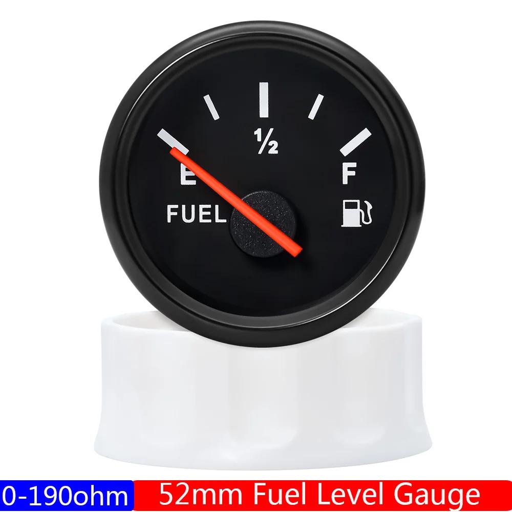 100-600mm Stainless Steel Marine Fuel Level Gauge Sensor Fit Boat Car Fuel Level Gauge Meter 0-190 Ohm with Red BackLight