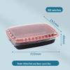 Xinpai Ke 900ml Disposable Red & Black Takeout Food Containers