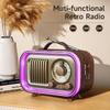 Retro Multifunctional Bluetooth Speaker with Radio, Portable Wireless Outdoor and Home Audio, Multi-band, Card Compatible.