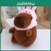 Entzückender Capybara Plüsch Schlüsselanhänger Niedliche Cartoon Puppe mit Premium PP Baumwollfüllung für Accessoires