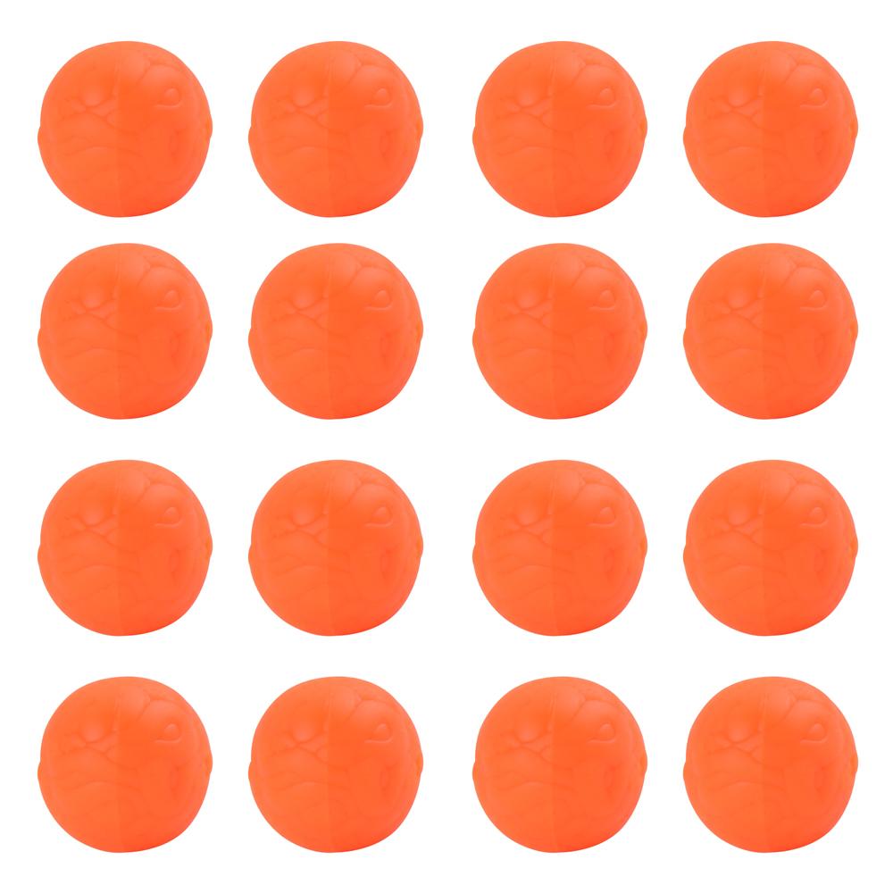 30Pcs Soft Rubber Fishing Beads Stopper Orange/Yellow Round Rig Beads Fishing Bait Eggs for Carp Fishing Accessories Tackle