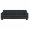 VidaXL Canapé pour enfants noir 90x53x30 cm velours 3196283