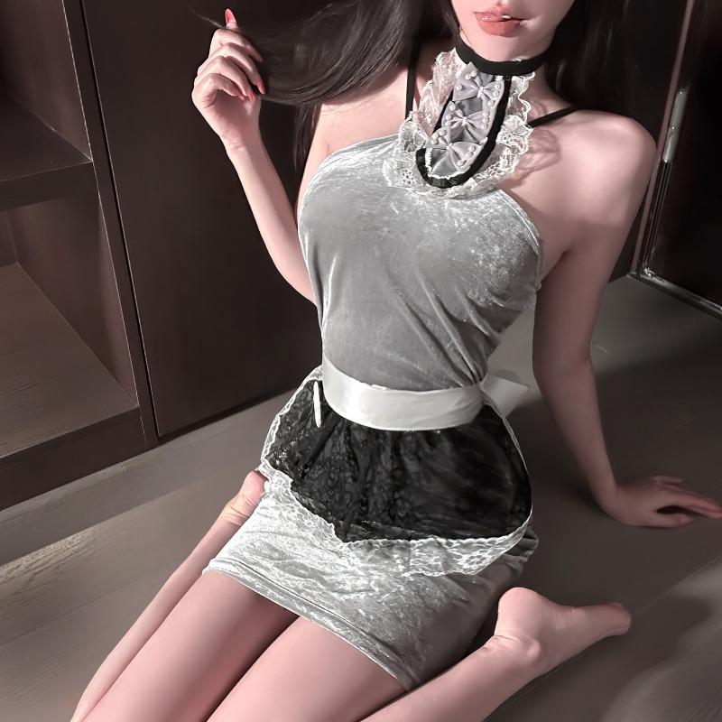 Chaomu Erotic Underwear Sexy Cute Sweet Uniform Maid Free Fast Attack Pure Lust Female Robe Qqny Abstinence