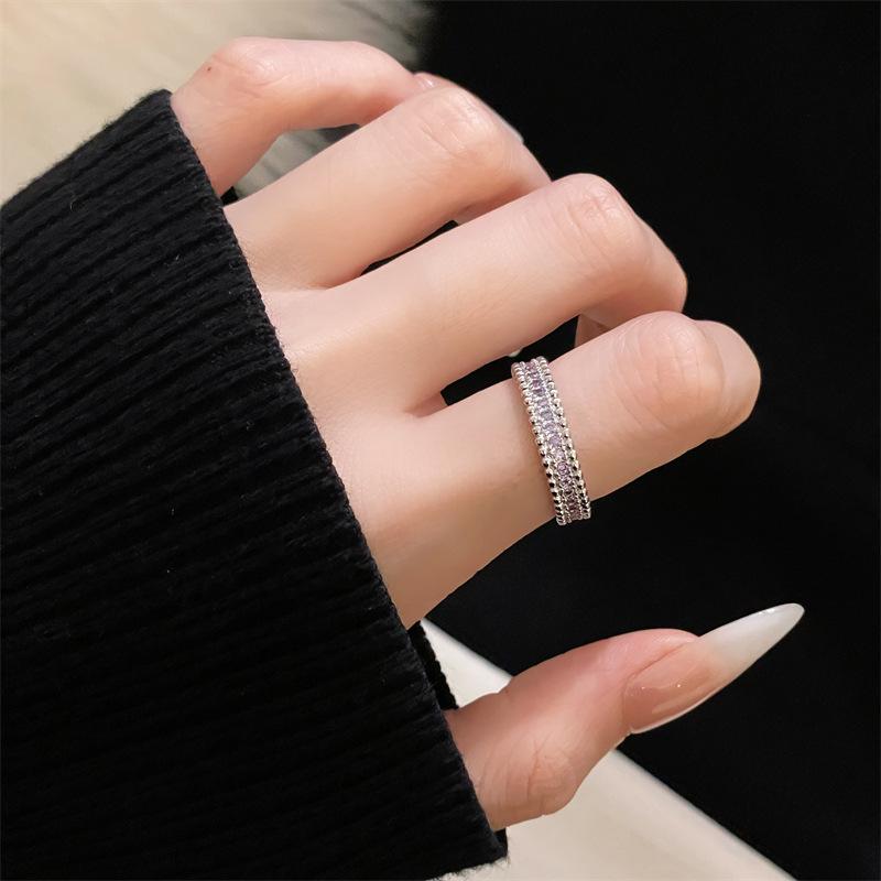 Delicate Plain Ring Series Open Ring For Women, Adjustable Niche Design, Cold Wind, Advanced Sense Index Finger Ring