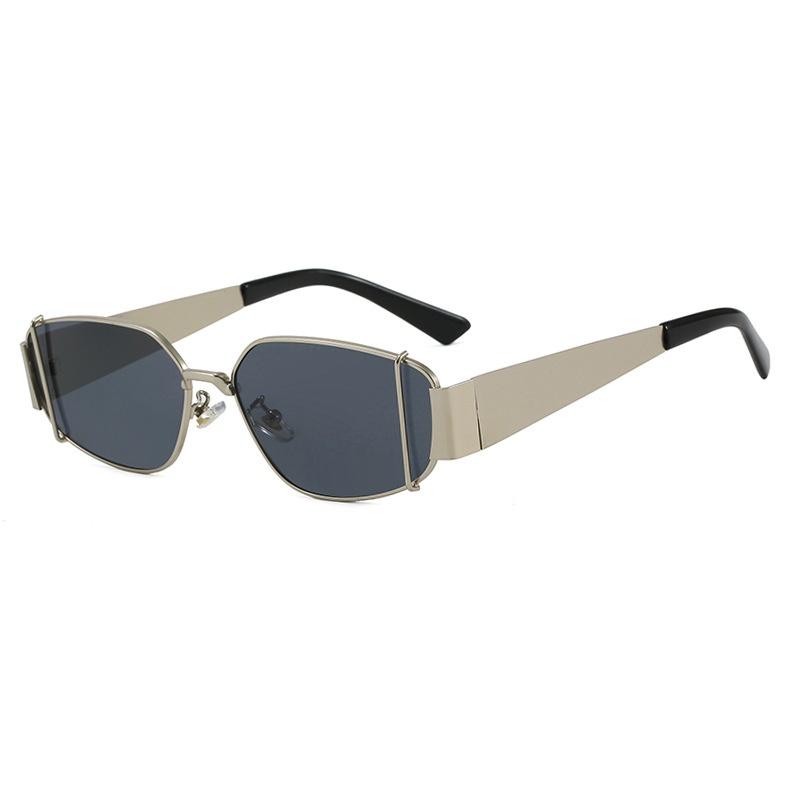 Y2K Luxury Irregular Rectangular Sunglasses Women Men Punk Metal Frame UV400 Protection Outdoor Fashion