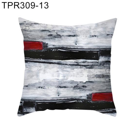 Husă de pernă cu imprimeu geometric abstract pentru canapea pentru acasă