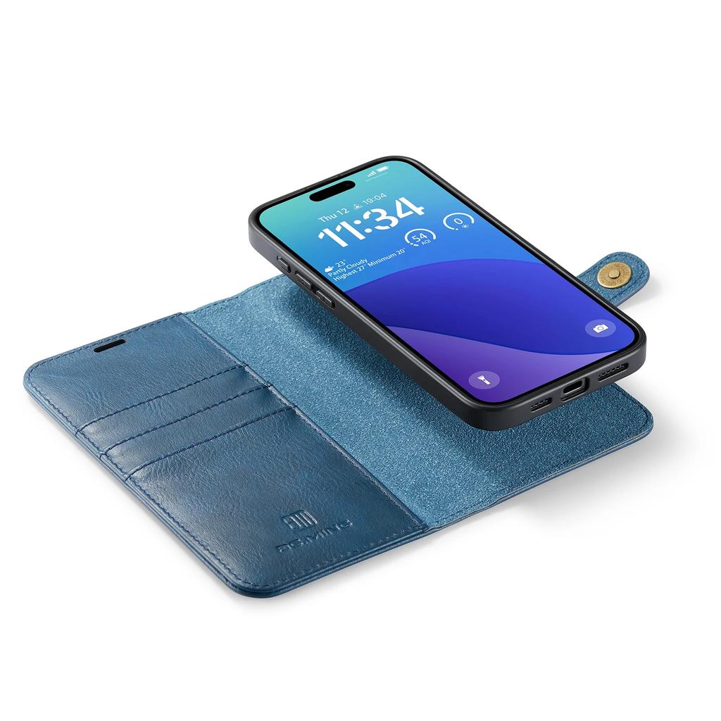 2 in 1 Detachable Cards Solt Wallet Leather Book Case For iPhone 16 Pro Max 15 Plus 13 12 11 Book Flip Bag Pocket Magnetic Cover