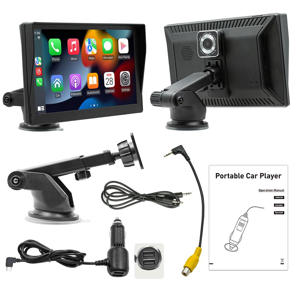 

BQCC универсальный 9-дюймовый радиоприемник беспроводной carplay + Android AUTO Bluetooth соединение автомобильный видеорегистратор FM-передатчик автомобильный MP5 B5590R