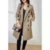 High-quality Khaki Trench Coat Women's New Spring Clothing Medium and Long Early Spring Thin Jacket Women's Clothing
