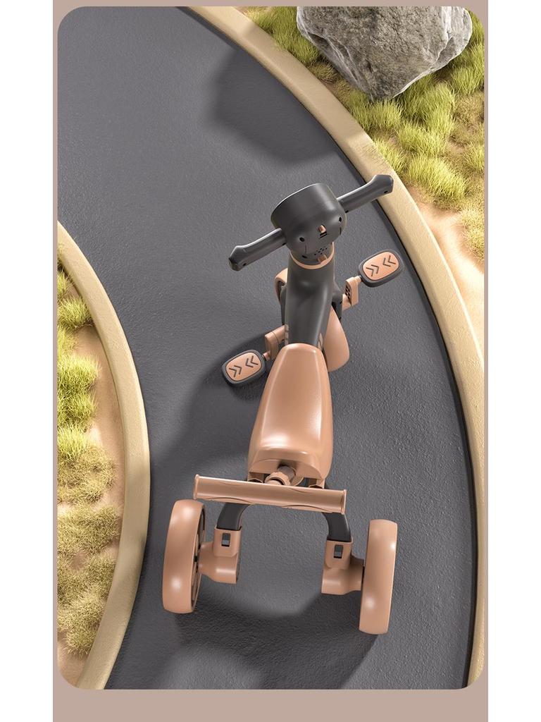 Multifunctional Children's Tricycle & Balance Bike with Music - Lightweight Outdoor Pedal Stroller