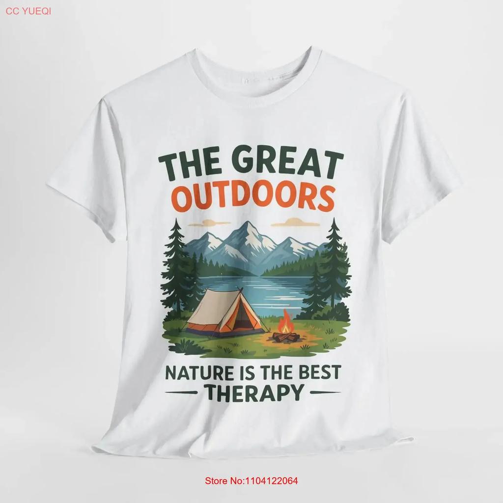 Nature T Shirt Hiking Camping Outdoor Explorer Adventure Vintage Stylish Slightly Homme Unisex Comfortable Streetwear