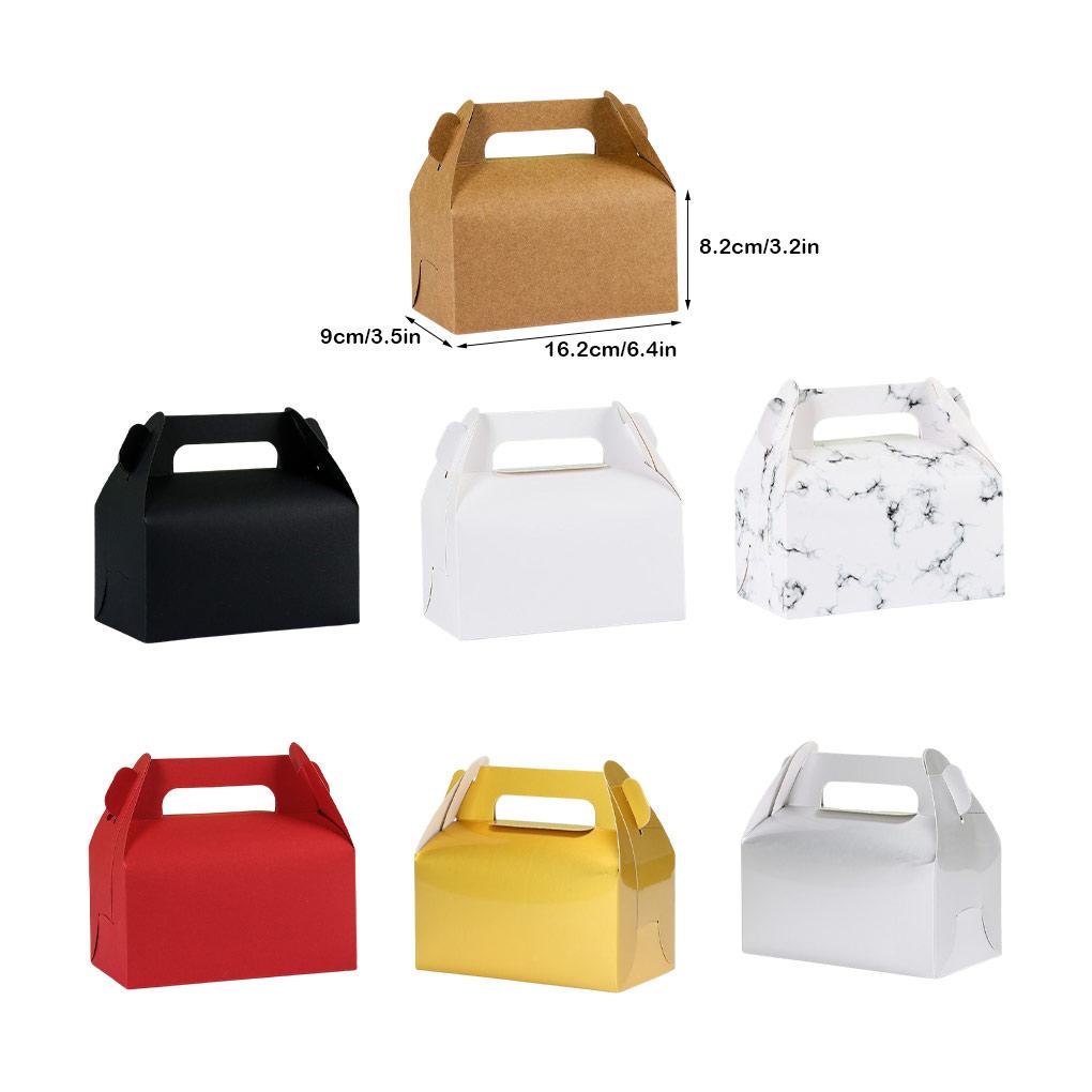 Cake Storage Box with Handles Party Boxes Food Snacks Gifts Packaging Case Egg Tart for Home Restaurant Bakery