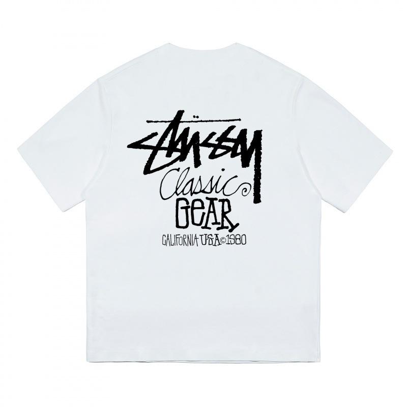 Grenzüberschreitende europäische und amerikanische Trendmarken, eine Vielzahl bedruckter Herren- und Damen-Kurzarm-T-Shirts, 220 Gramm lockere Streetwear-T-Shirts