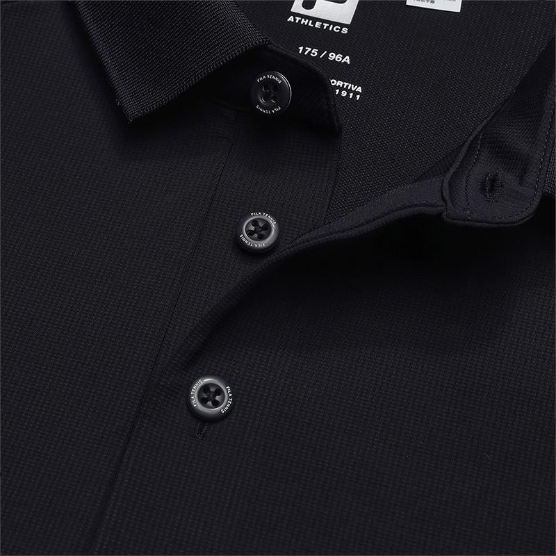 Fila Tennis Simple Casual Sports Comfortable Knitted Short Sleeve Grand Slam Polo Shirt Men Tops Royal-Blue A11M533138F-NV