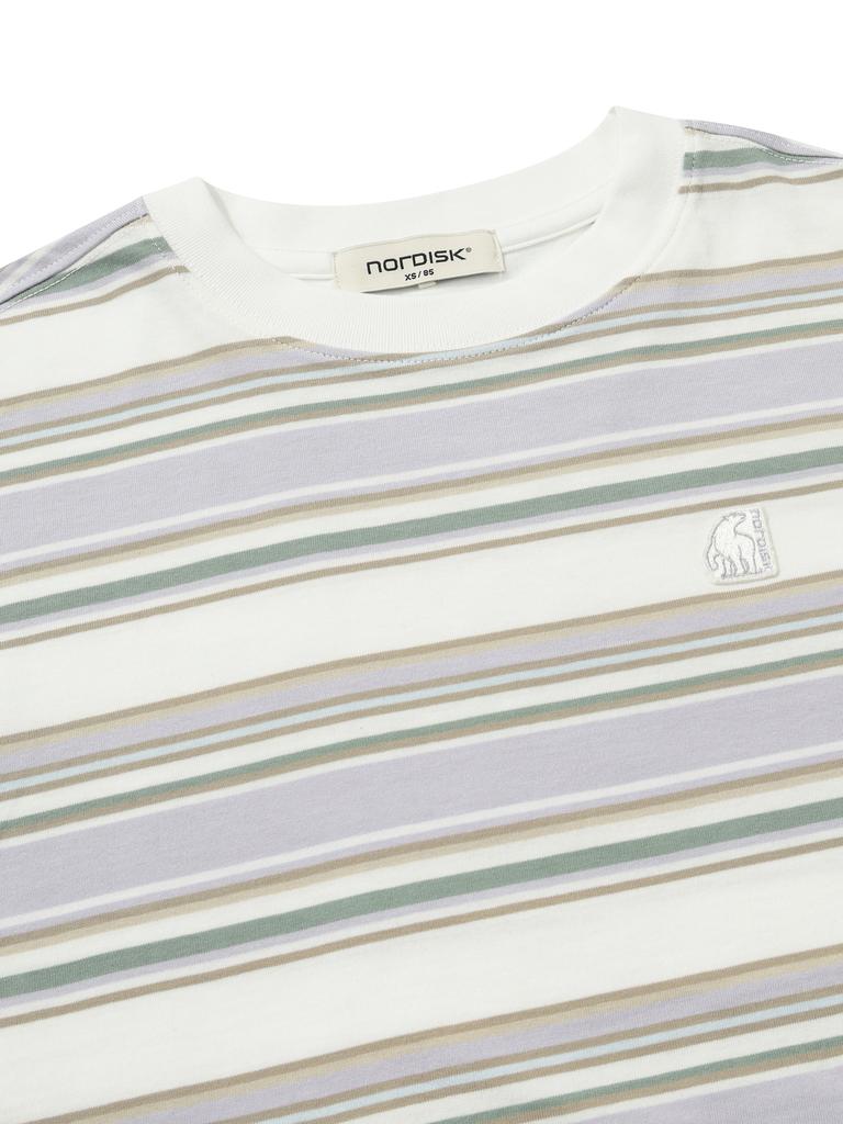 NORDISK Multi-Stripe Short Sleeve T-Shirt - W_Lilac
