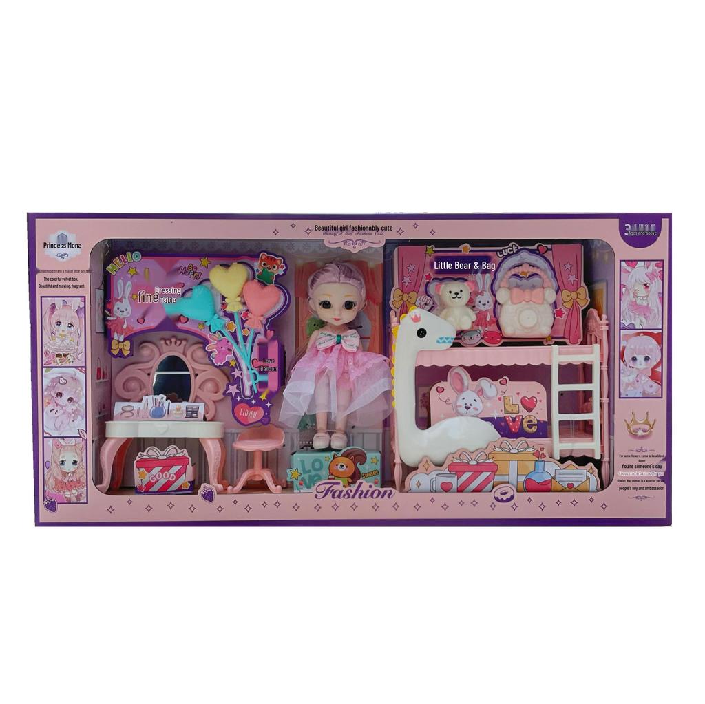 Princess Barbie Doll Role-Playing Toy Gift Box for Girls