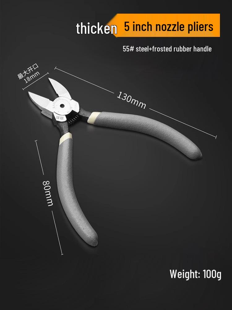 Industrial Grade Diagonal Pliers and Sprue Cutters - Versatile Electrician's and Modeler's Tool for Precision Cutting