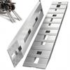 VEVOR Rampă de trailer din aluminiu 152,4 x 30,5 cm Greutate totală 2721,6 kg Capăt cu cârlig tip coadă de castor Pereche 2 Rampe