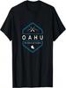 Oahu Hawaii Strand Grafik T-Shirt