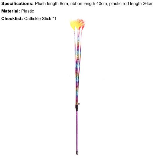 Cat Teaser Sturdy Creative Colorful Funny Cat Stick for Kitty