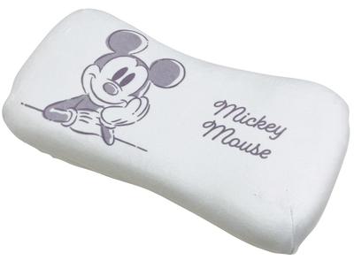 MORIPiLO Morishita Memory Foam Pillow Mickey Mouse 15x31cm Waist Rest Back Support Stuffed Toy Cushion Disney Character Goods Pastel Gray 4621191