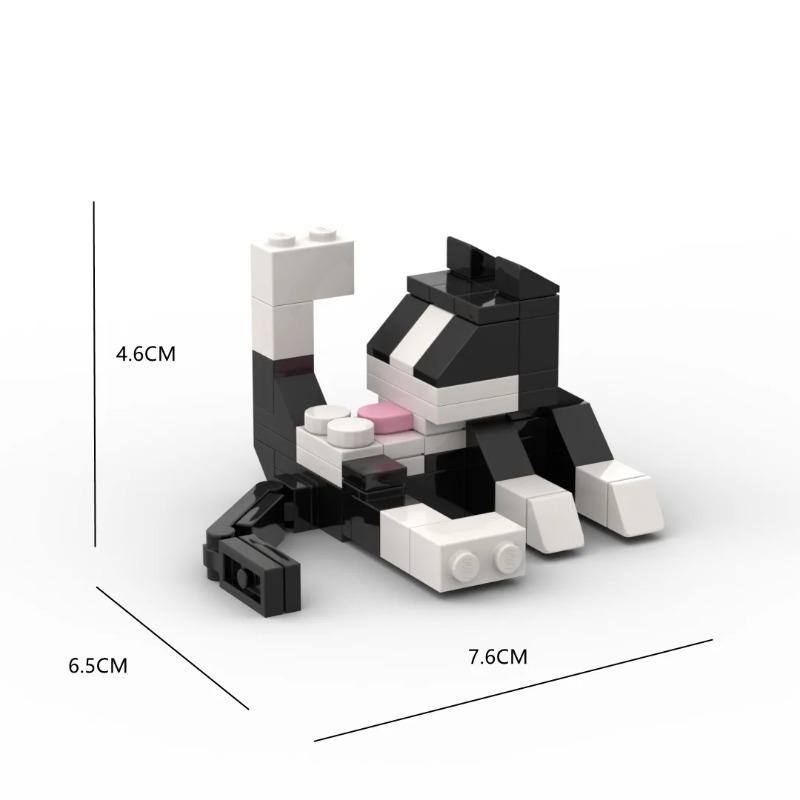 Adorabile Gatto 62 Pezzi Giocattolo da Costruzione Serie Animali MOC Bricks Blocchi da Costruzione Fai da Te Giocattoli Educativi per Bambini progettati per la Nascita dei Bambini