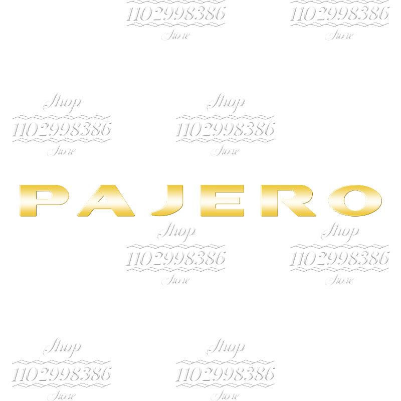 Accessori Auto Logo Lettere in Plastica ABS 3D Decorazione Adesiva Lato Carrozzeria Parafango Posteriore Cofano Bagagliaio Per Pajero Mitsubishi Car Styling