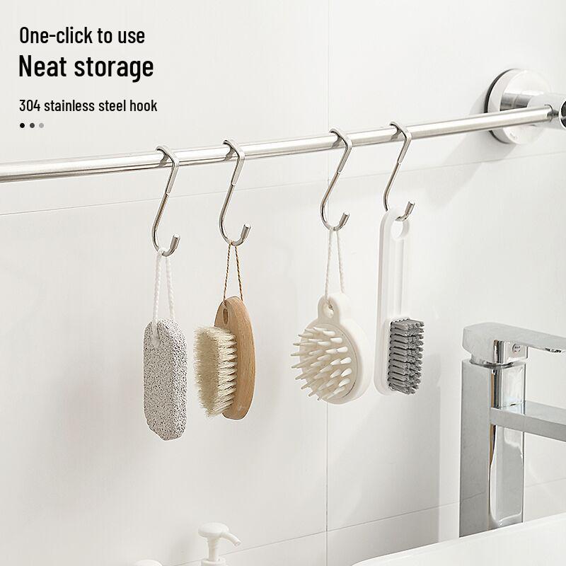 304 Stainless Steel Double S-Hook Cabinet & Door Back Storage Hanger