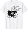 Kansas Jayhawks Two Tone White Officially Licensed T-Shirt