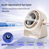 Desktop Mini Fan with 100-Speed Digital Display, USB Charging, and Turbine Air Circulation for Office Use