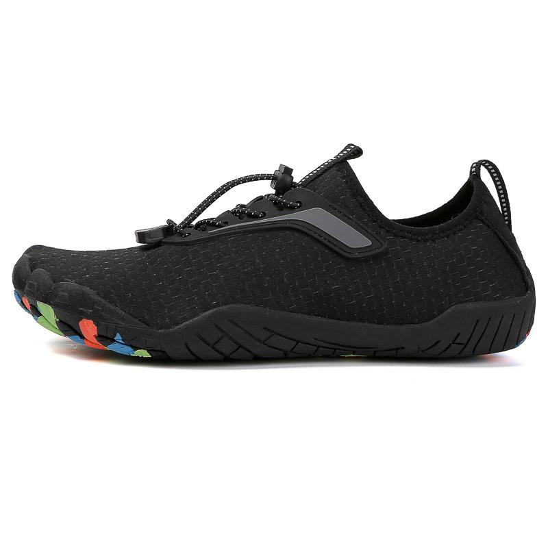 

Summer Wading Shoes Men Outdoor Lightweight Anti-slip Flat Breathable Water-resistant Quick-drying Breathable Casual Shoes Men 36 чёрный