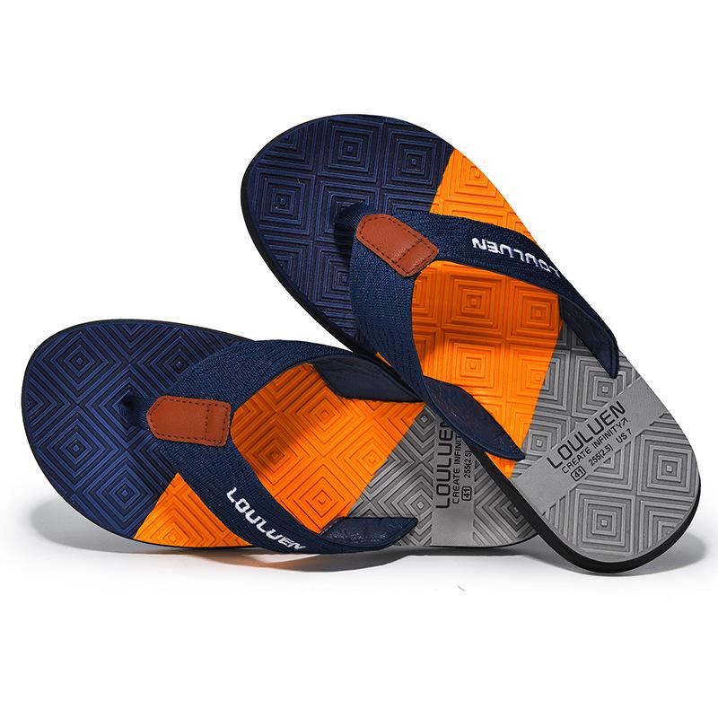 Summer Beach Slippers Rubber Flip-flops Men's Non-slip Outer Wear Casual Men's Sandals Cool Slippers
