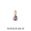 MamacitaSlay 316L Stainless Steel Zircon December Birthstone Charms Earrings Necklaces Bracelets DIY Pendant Waterproof Jewelry