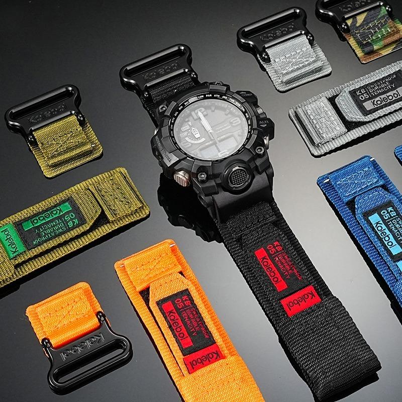 Pro Casio G-SHOCK mudmaster GWG-1000/GB série sportovní horolezecký nylonové plátno řemínek k hodinkám pro muže příslušenství náramek