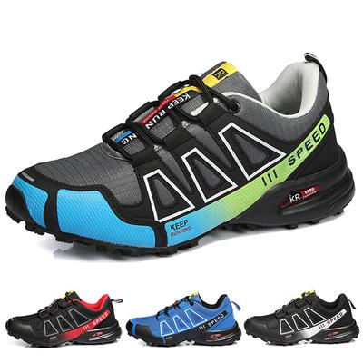 Men Hiking Shoes Outdoor Cross-Country Running Shoes Mesh Hiking Training Boots Suitable For Work Fishing Hiking Sports Shoes