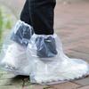 10Pcs Disposable Rain Shoe Covers Clear Waterproof Boot Protectors Mid High Tube Portable Anti Slip For Adults Outdoor