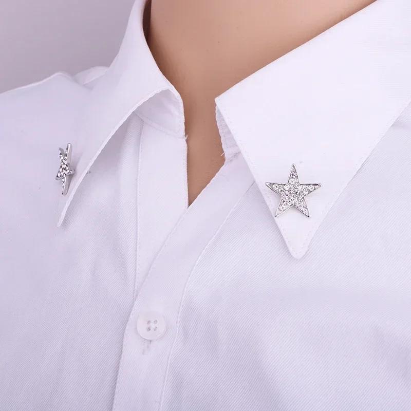 I-Remiel Vintage Driehoek Kroon Kraagspeld voor Mannen Vrouwen - Uitgesneden Broche Embleem Sieraden voor Shirt Pak Accessoires