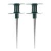 2pcs Hose Guide Spikes ABS Zinc Alloy Water Pipe Guide Wheel Durable Garden Hose Guide Holder for